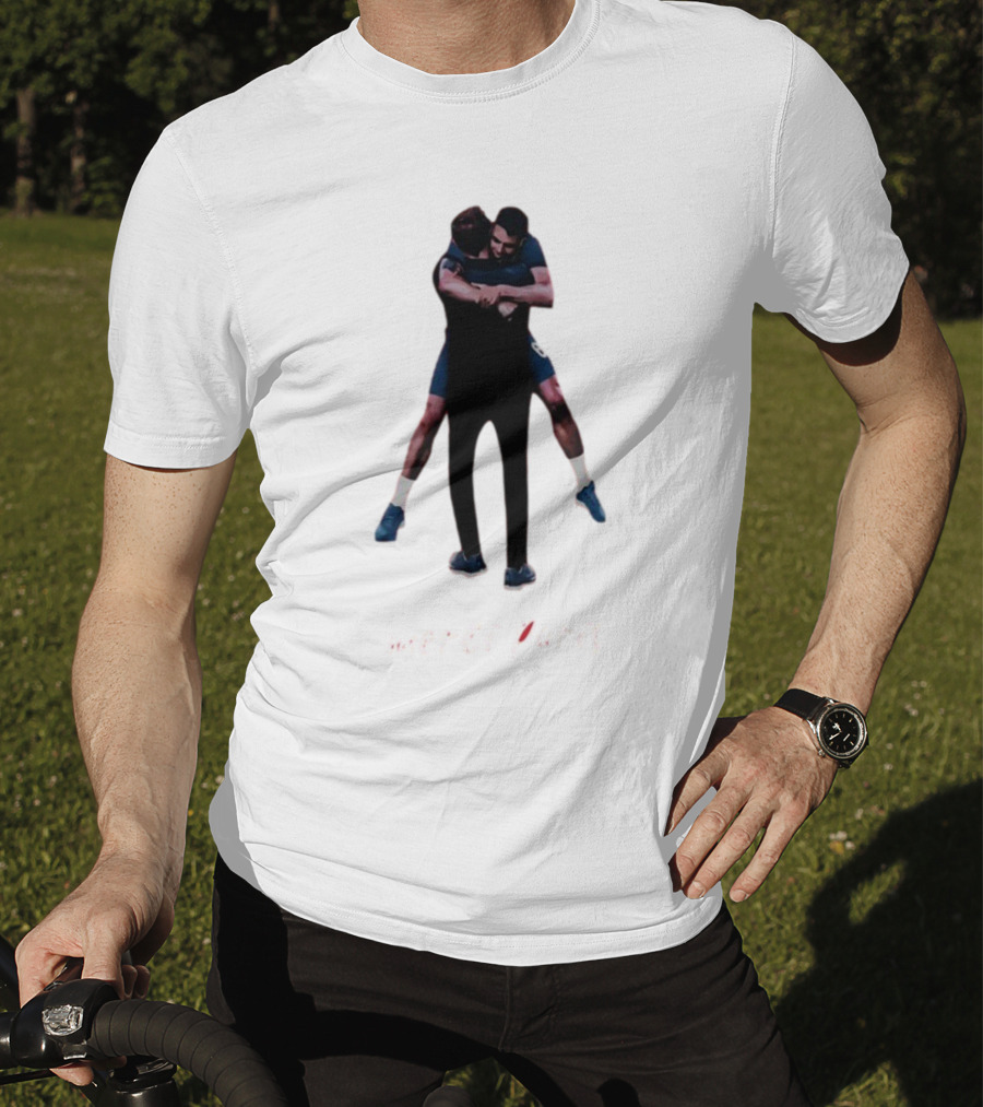 Merci Paris Soccer Celebration Hug T-Shirt