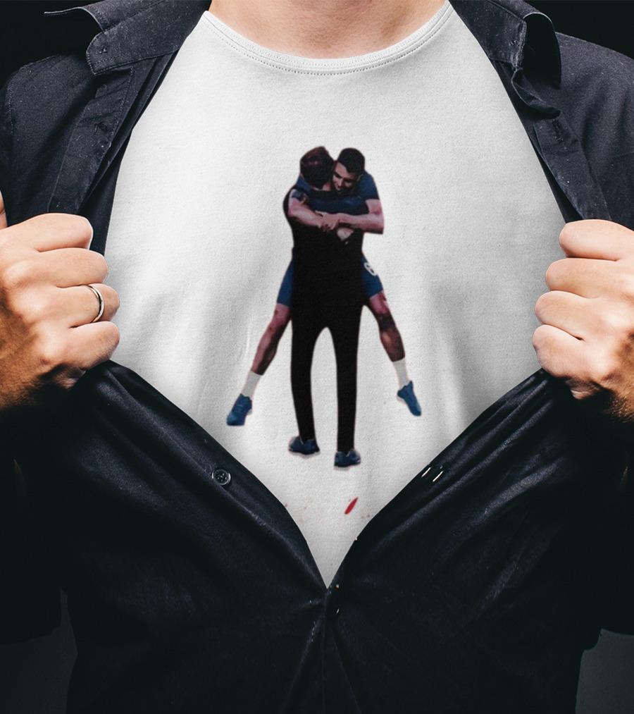 Merci Paris Soccer Celebration Hug T-Shirt