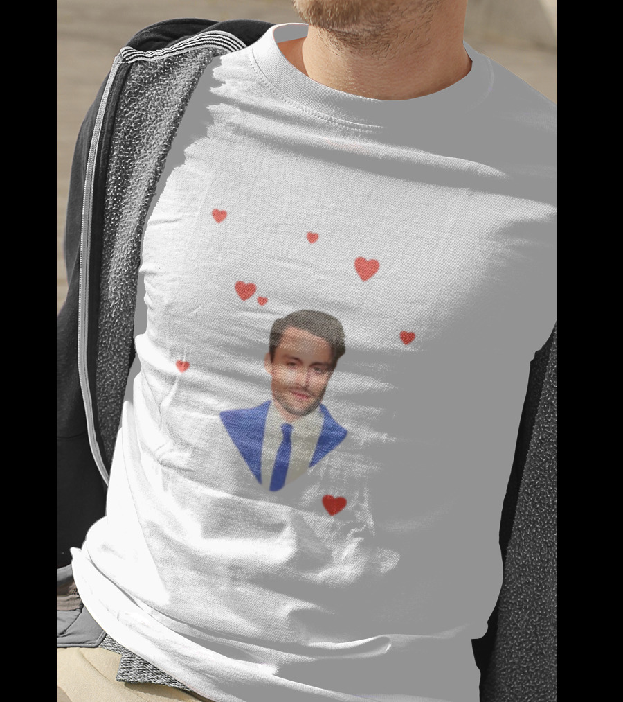 My Husband Is A Good Man Bug Girl Hearts Blue Suit T-Shirt