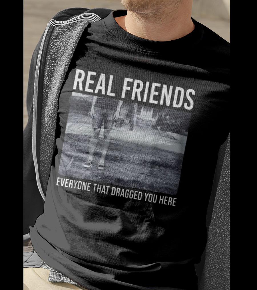 REAL FRIENDS Everyone That Dragged You Here Album Cover T-Shirt