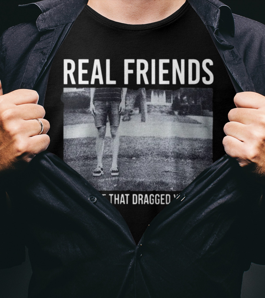 REAL FRIENDS Everyone That Dragged You Here Album Cover T-Shirt