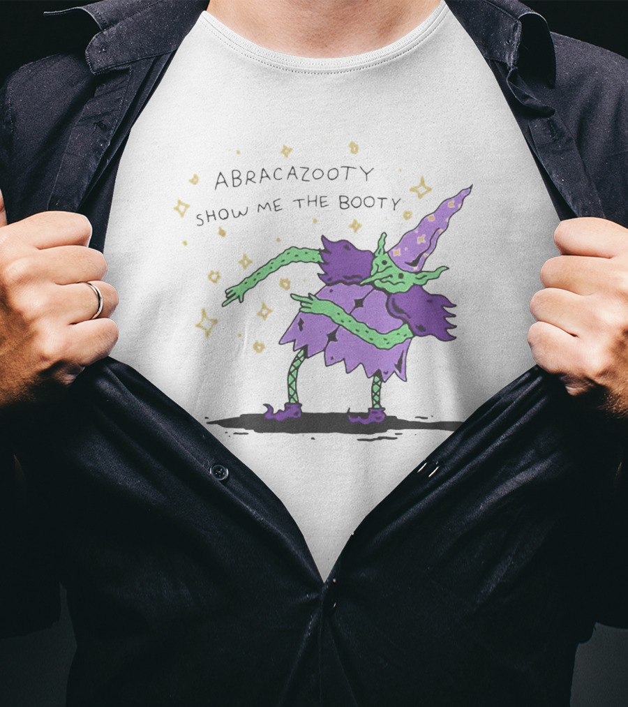 Abracazooty Show Me The Booty Wizard Dabbing With Stars T-Shirt