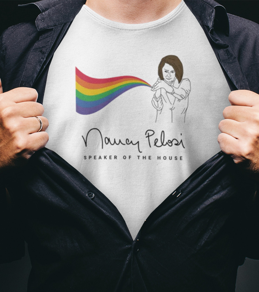 Nancy Pelosi Pride Speaker Of The House Rainbow T-Shirt