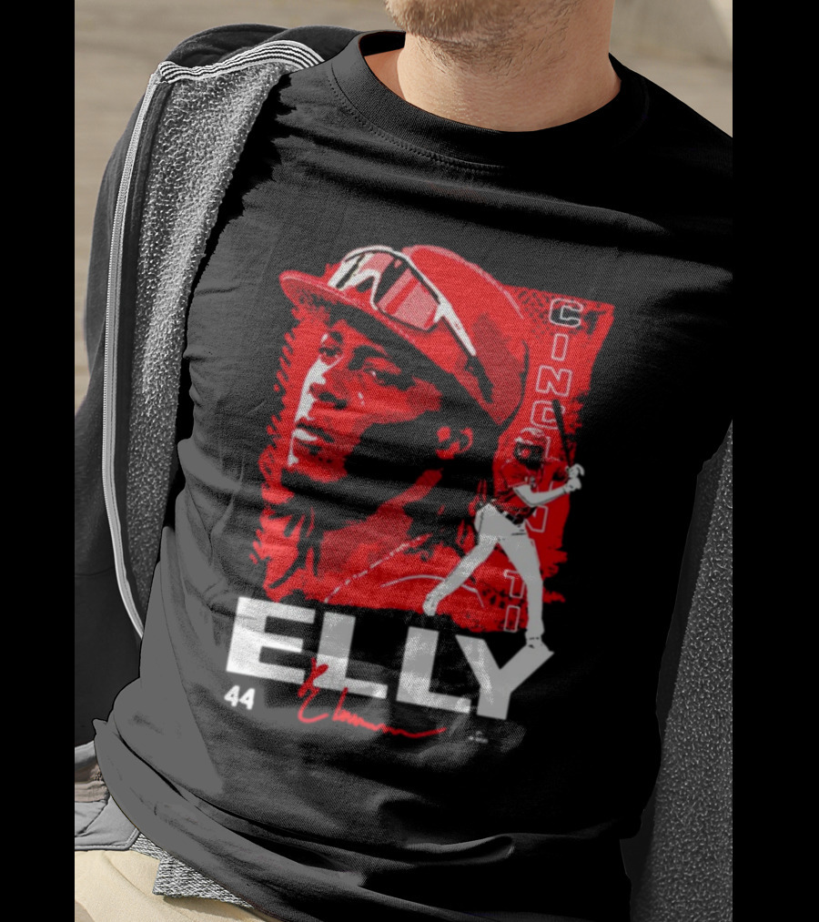 ELLY De La Cruz Cincinnati 44 Playmaker Baseball T-Shirt