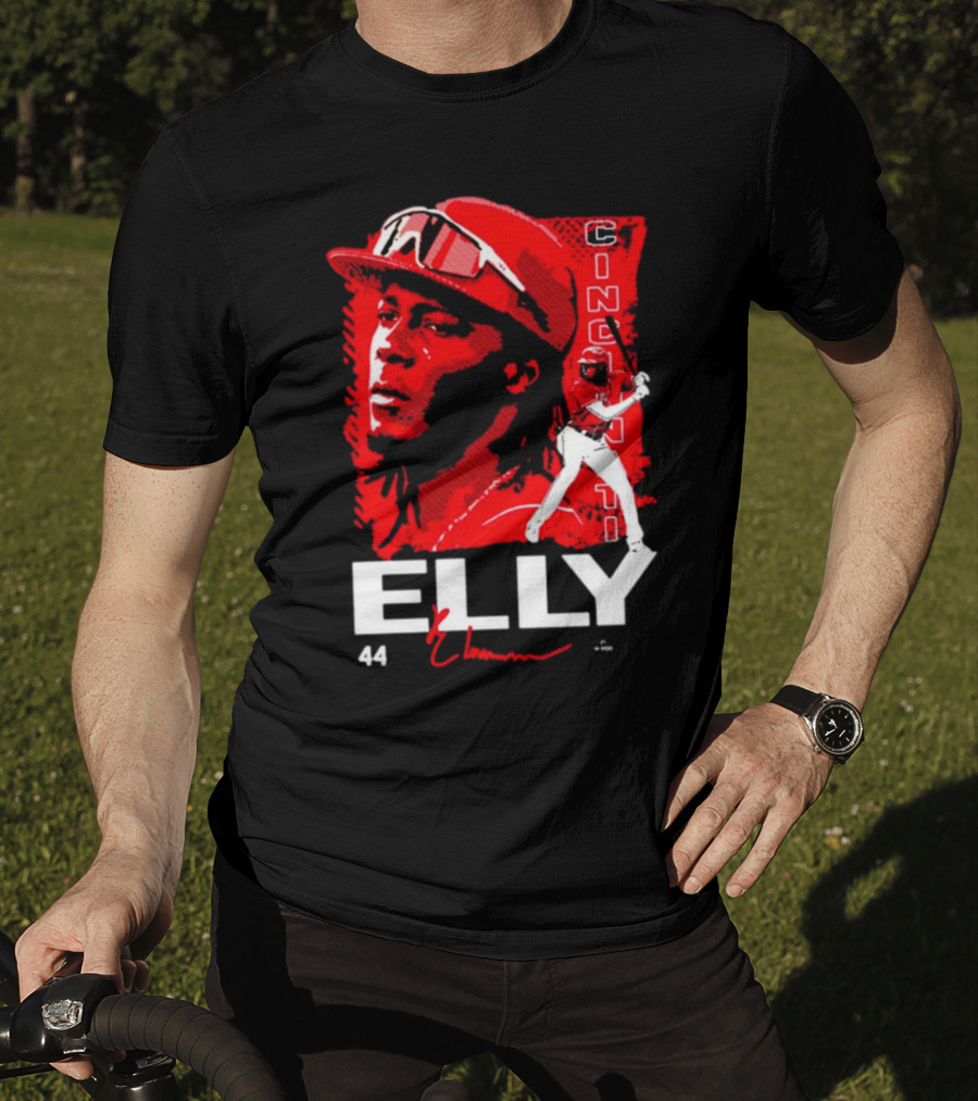 ELLY De La Cruz Cincinnati 44 Playmaker Baseball T-Shirt