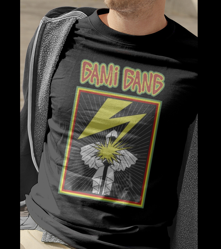 Gami Gang Origami Lightning Explosion Retro T-Shirt