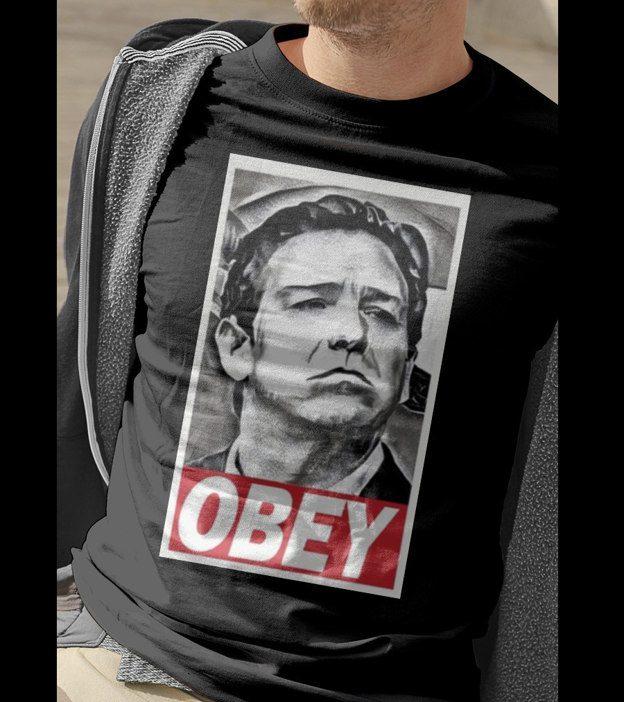 Never Desantis Obey Portrait T-Shirt