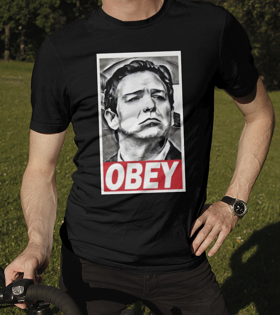Never Desantis Obey Portrait T-Shirt