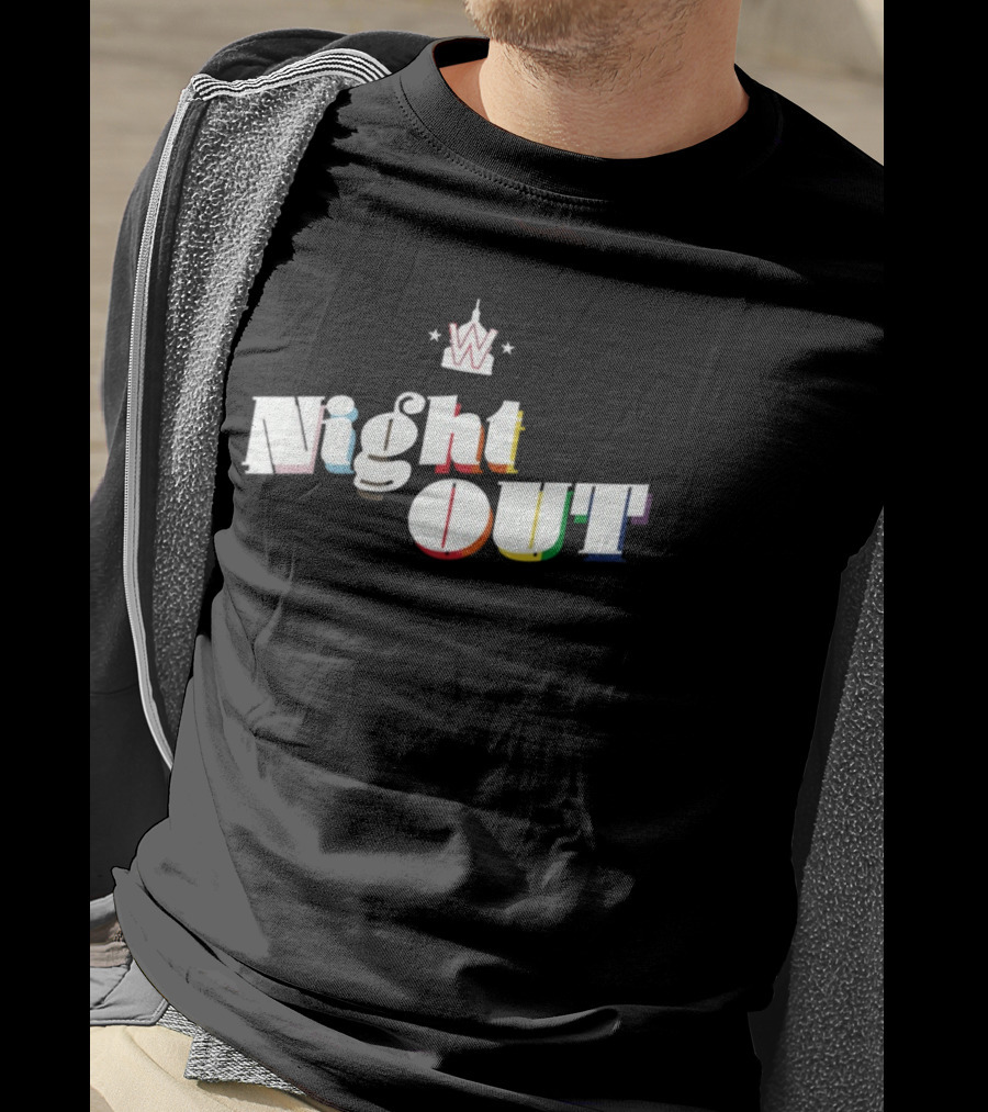 Night Out W Pride Rainbow T-Shirt