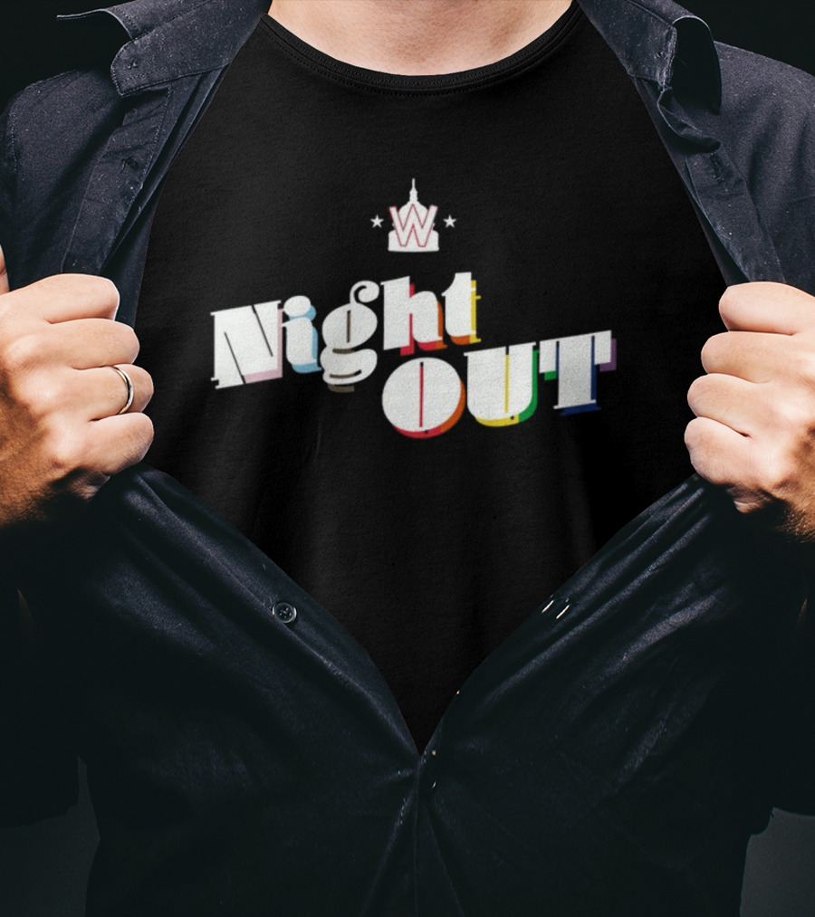 Night Out W Pride Rainbow T-Shirt