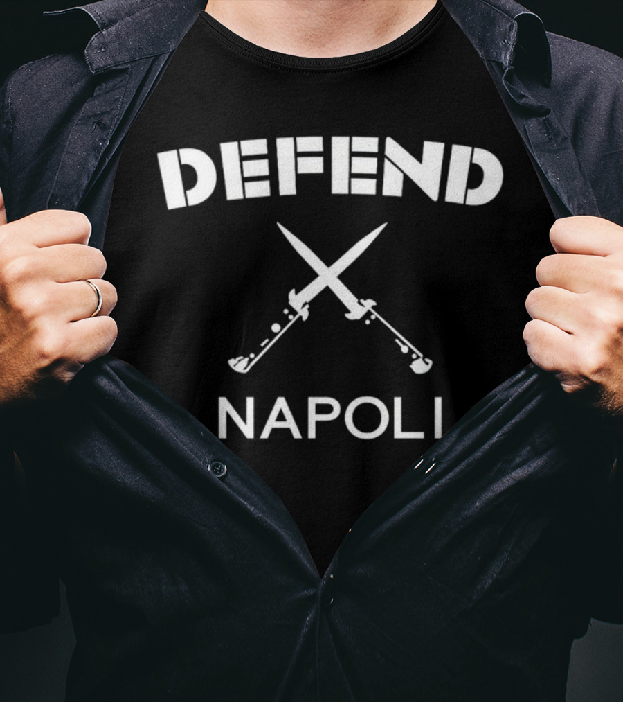 Defend Napoli Quagliarella Crossed Swords T-Shirt