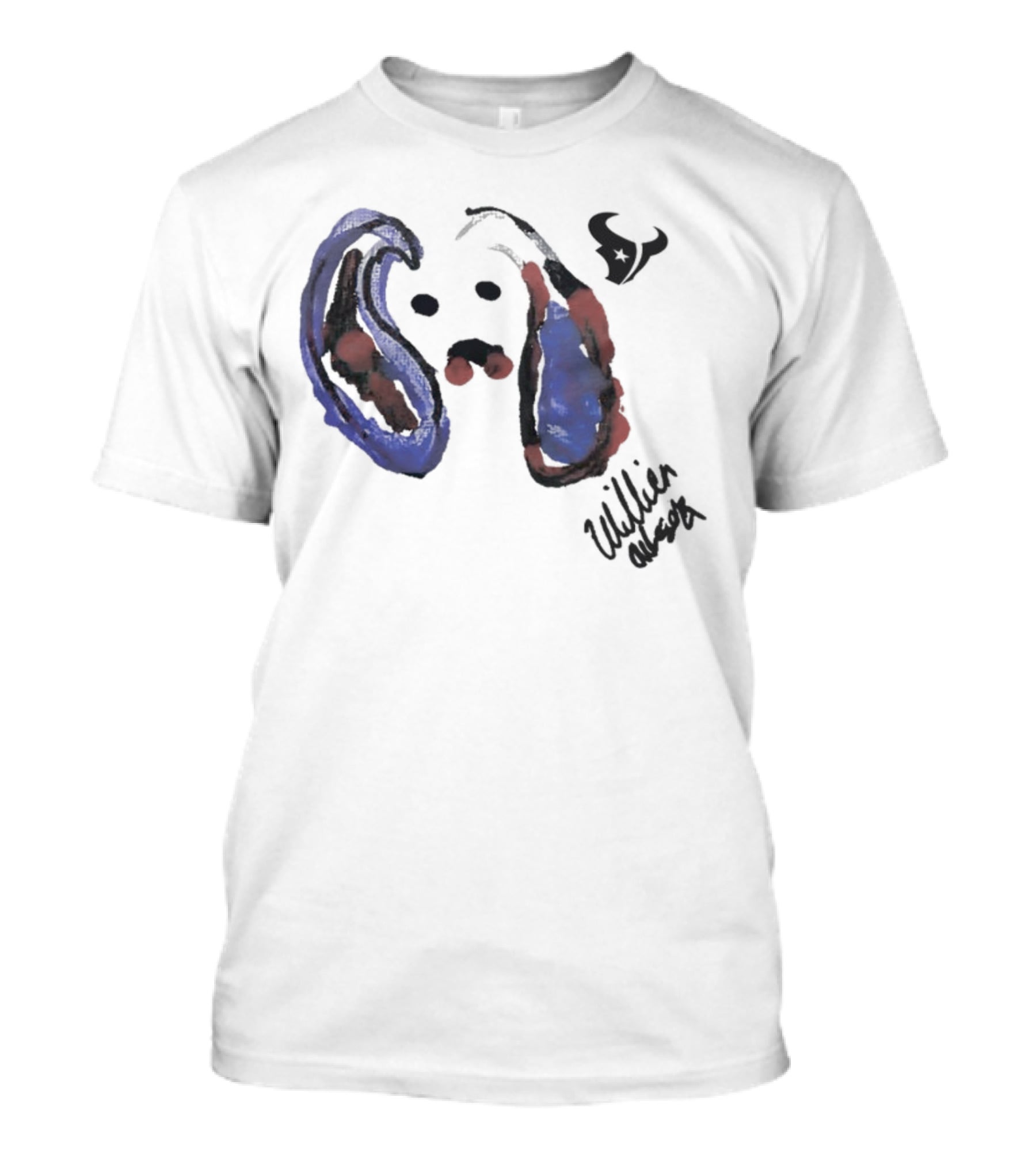 Texans Will Anderson Jr Artwork Featuring Rookie Signature T-Shirt
