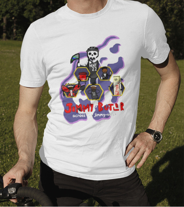 Jimmy Butler Heat 22 Across The Jimmy-Verse T-Shirt