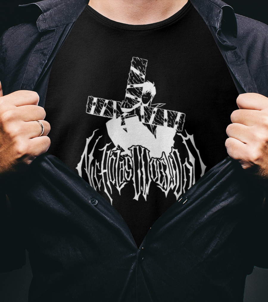 Nicholas D Wolfwood Cross Manga T-Shirt