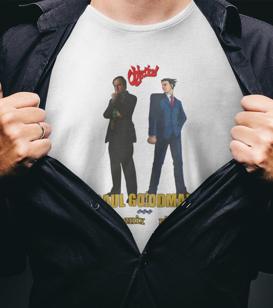 Saul Goodman Phoenix Wright Objection T-Shirt