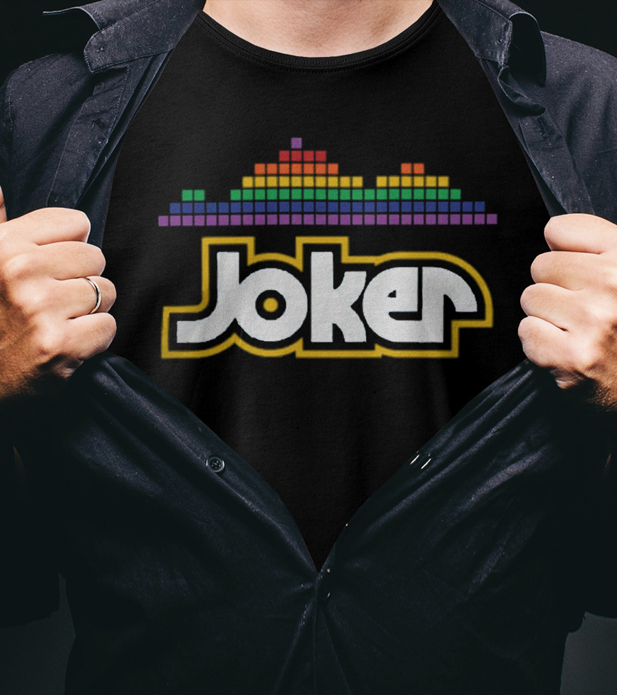 Joker Logo Dan Patrick Shop Rainbow Equalizer T-Shirt