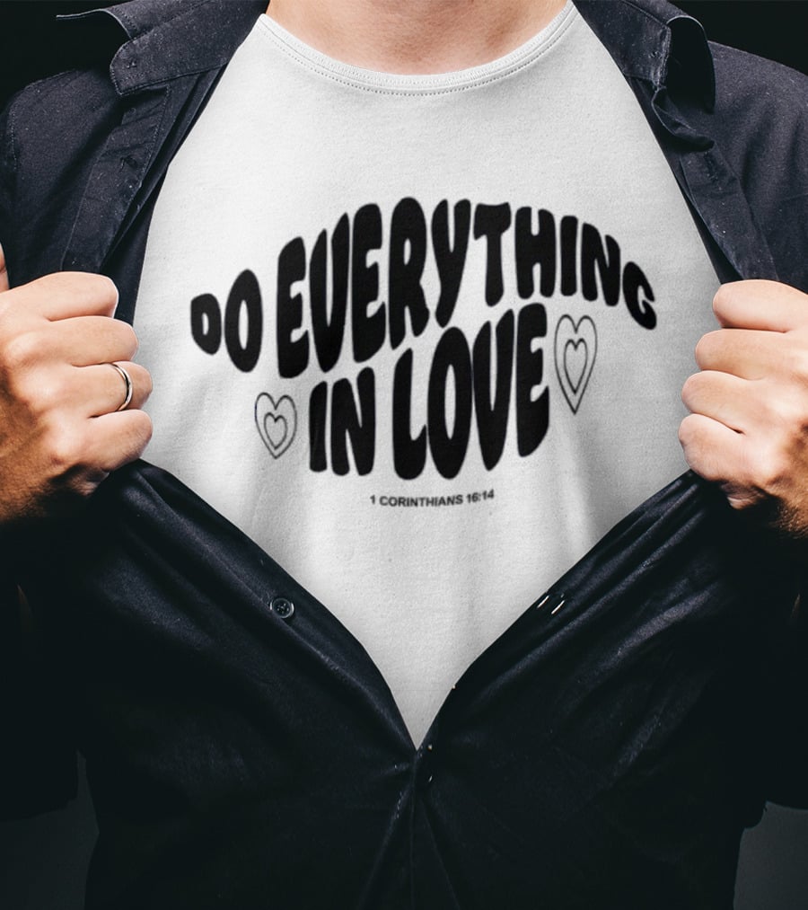 The Cordles Merch Do Everything In Love 1 Corinthians 16:14 Natural Heather T-Shirt