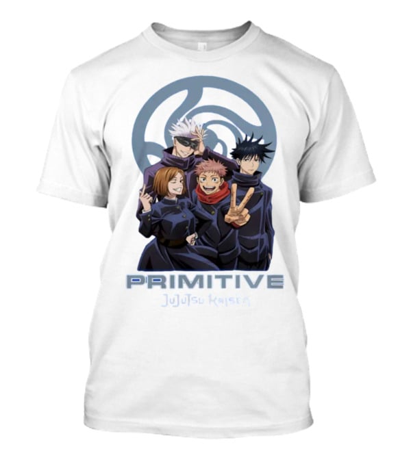 Primitive Jujutsu Kaisen Characters Group Pose T-Shirt