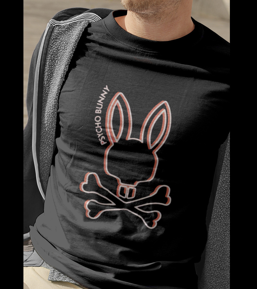 Psycho Bunny Gresham High Density Skull And Crossbones Bunny T-Shirt