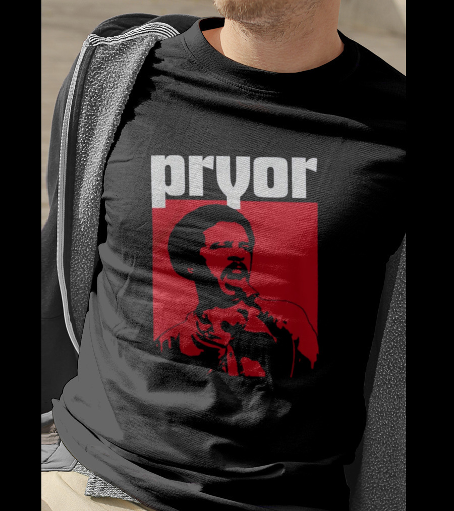 Pryor Richard Pryor Red Stencil Shop T-Shirt