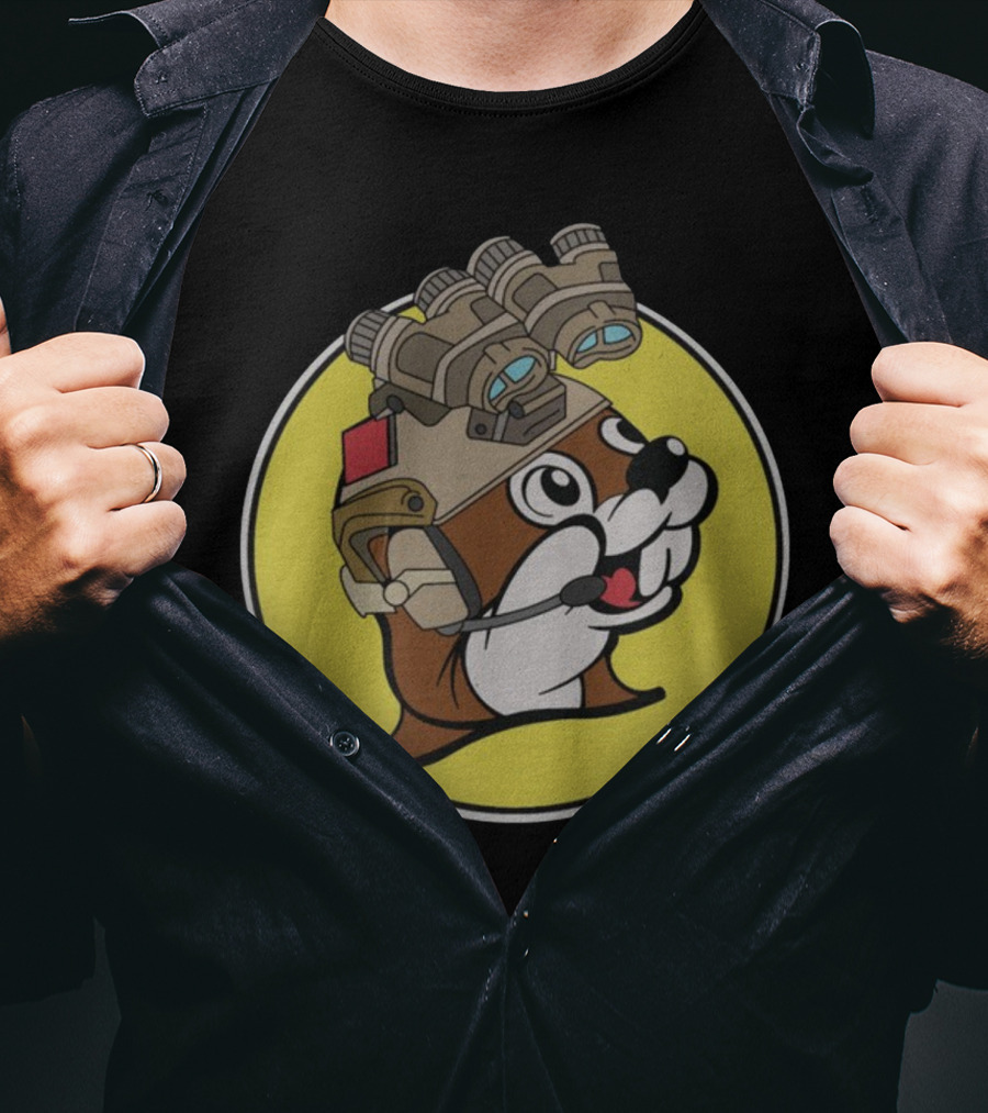 Fountainvalleypd Night Vision Beaver Tactical Headset T-Shirt