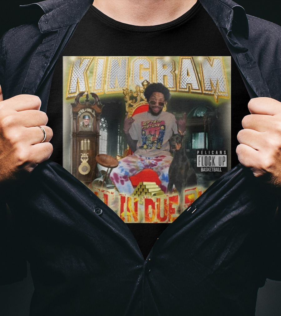 KINGRAM Ball In Due Time Pelicans Flock Up Basketball T-Shirt