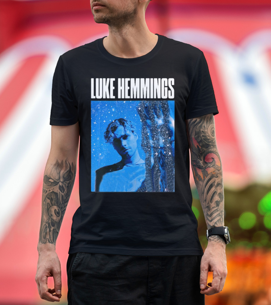 Luke Hemmings Live At The Fonda June 08 Blue Starry Night Aesthetic T-Shirt