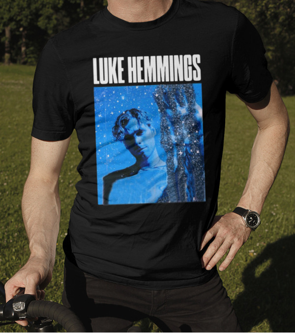 Luke Hemmings Live At The Fonda June 08 Blue Starry Night Aesthetic T-Shirt
