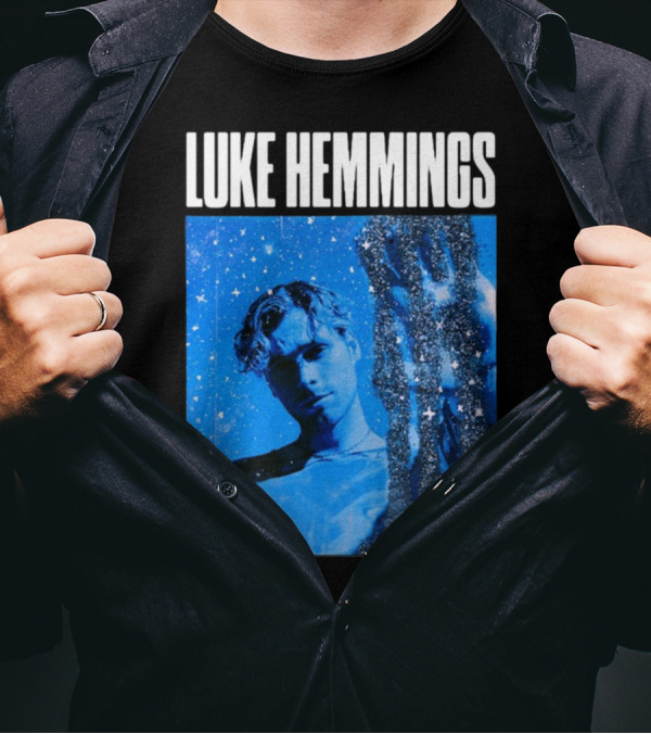 Luke Hemmings Live At The Fonda June 08 Blue Starry Night Aesthetic T-Shirt