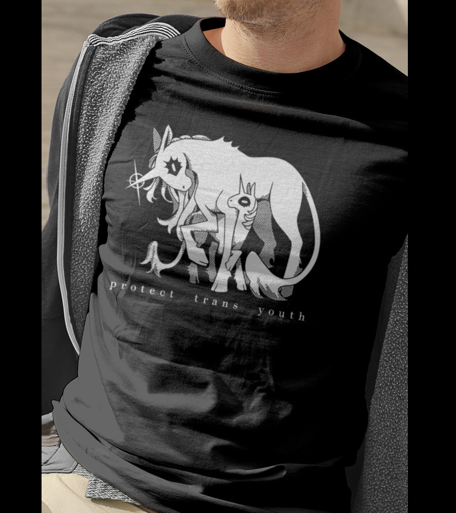 Protect Trans Youth Unicorn Support T-Shirt