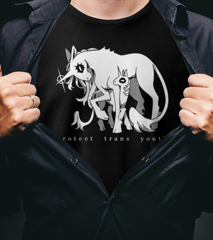 Protect Trans Youth Unicorn Support T-Shirt