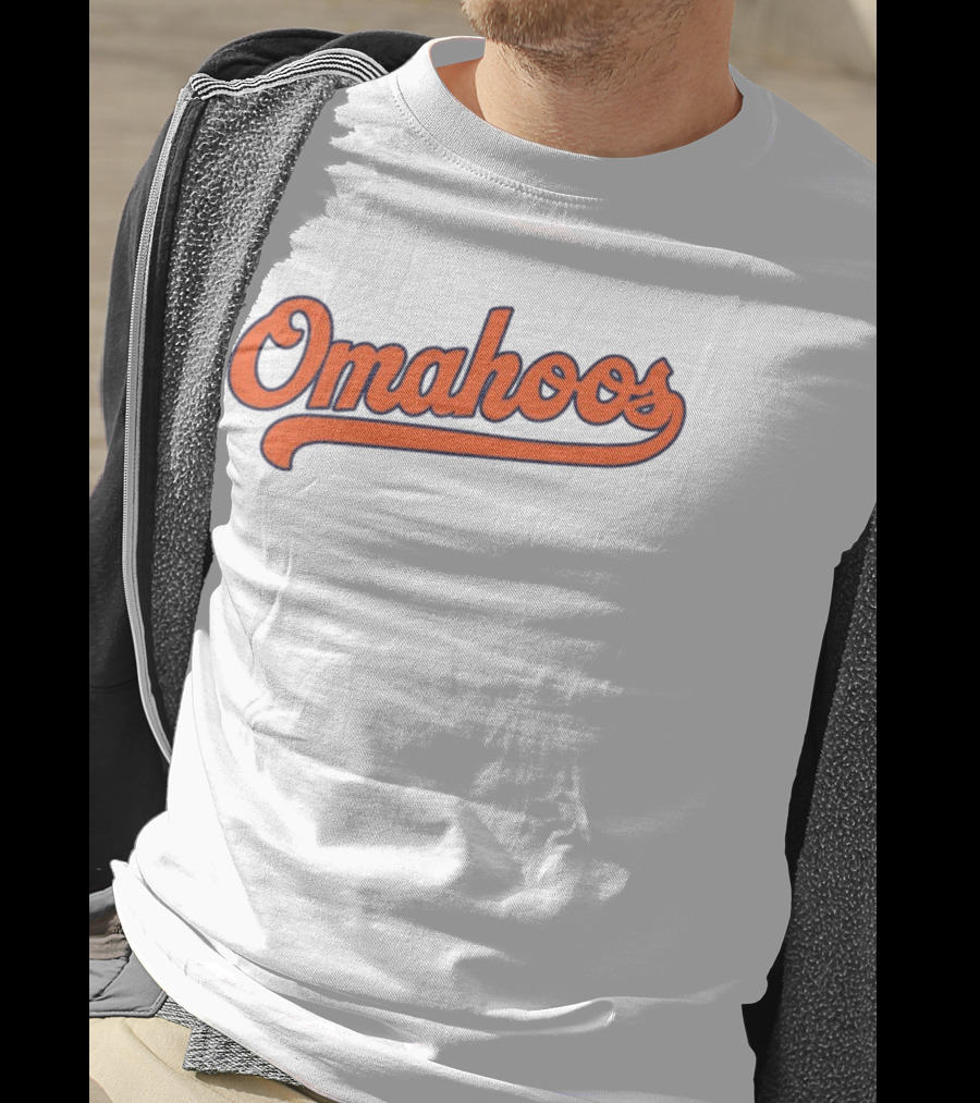 Omahoos Baseball Script T-Shirt