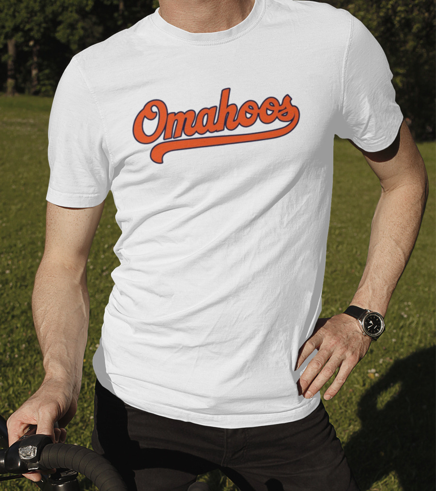 Omahoos Baseball Script T-Shirt