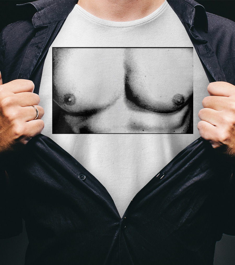 Boy Crazy Pecs Bold Monochrome Torso T-Shirt