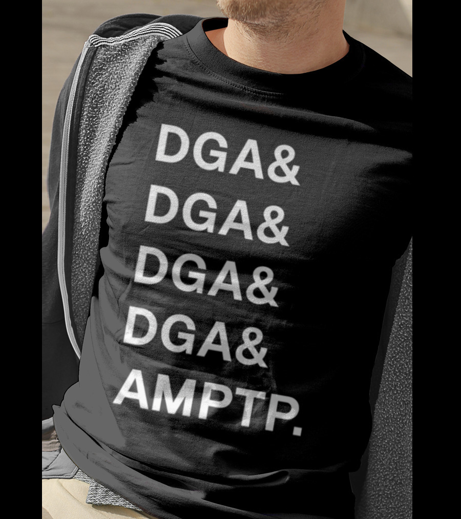 DGA DGA DGA DGA AMPTP Text T-Shirt