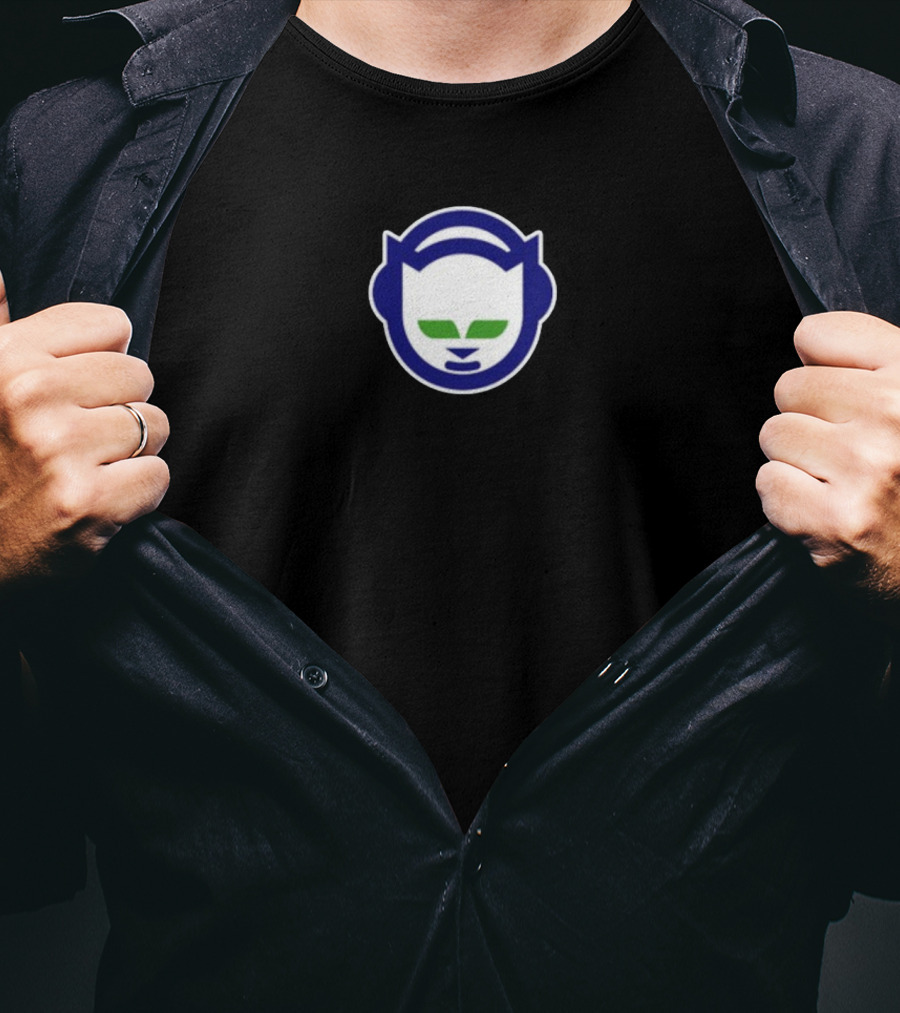 Frank Ocean Napster Cat Logo Emblem T-Shirt