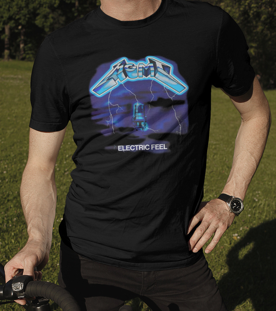 MGMT Electric Feel Lightning Microphone Blast T-Shirt
