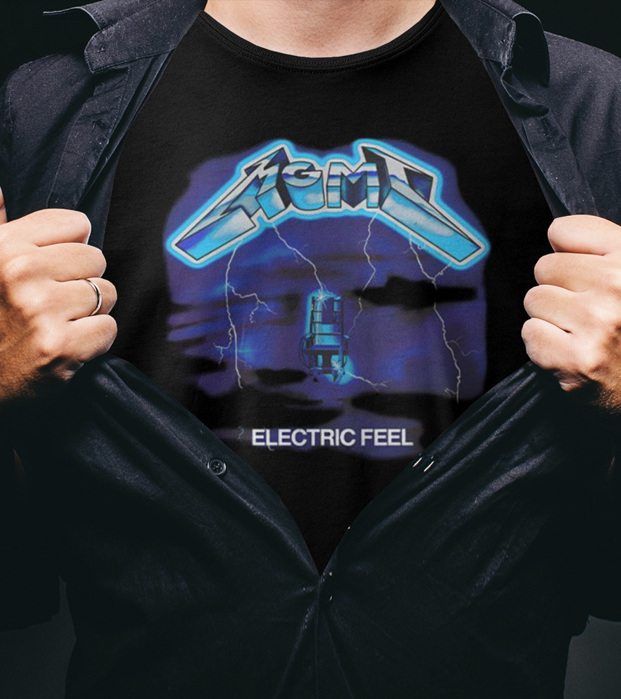 MGMT Electric Feel Lightning Microphone Blast T-Shirt