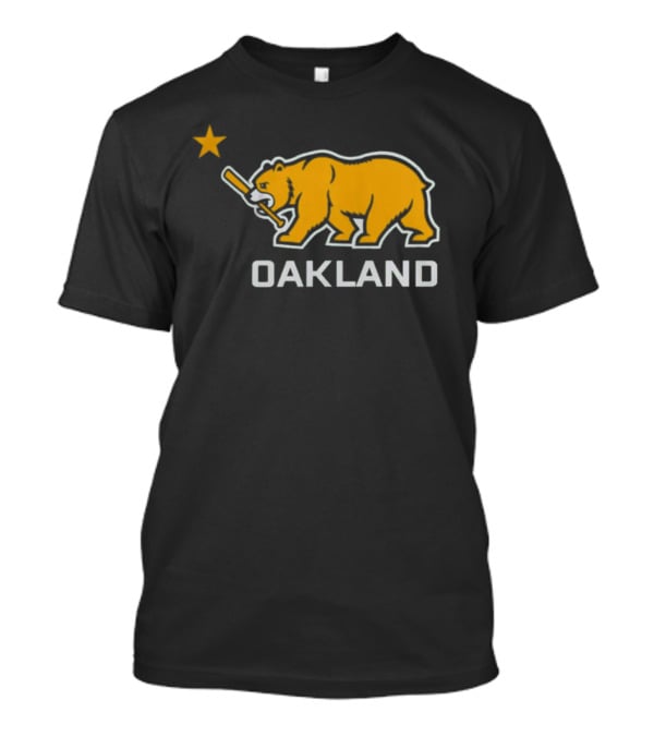 Oakland Bear Star Baseball Emblem T-Shirt