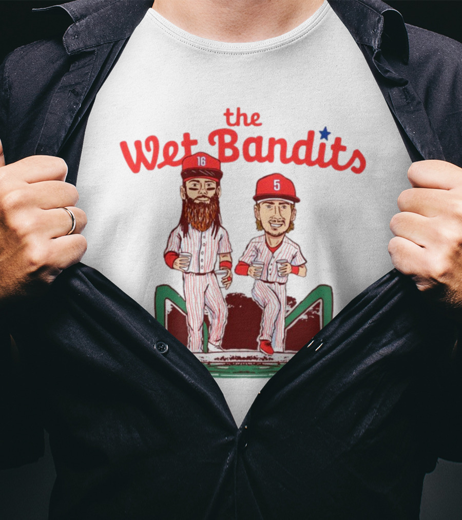 The Wet Bandits Baseball Players 16 And 5 Duo T-Shirt
