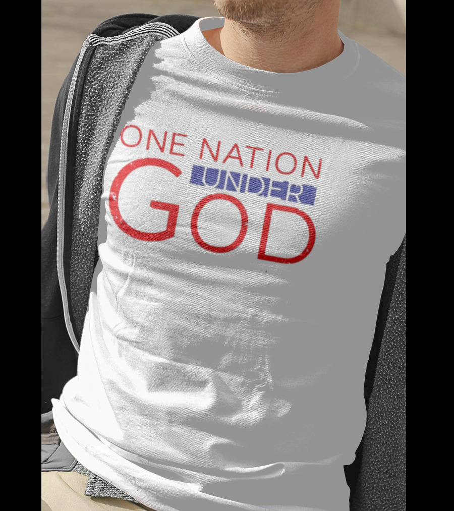 JP Sears One Nation Under God Bold Patriotic Text T-Shirt
