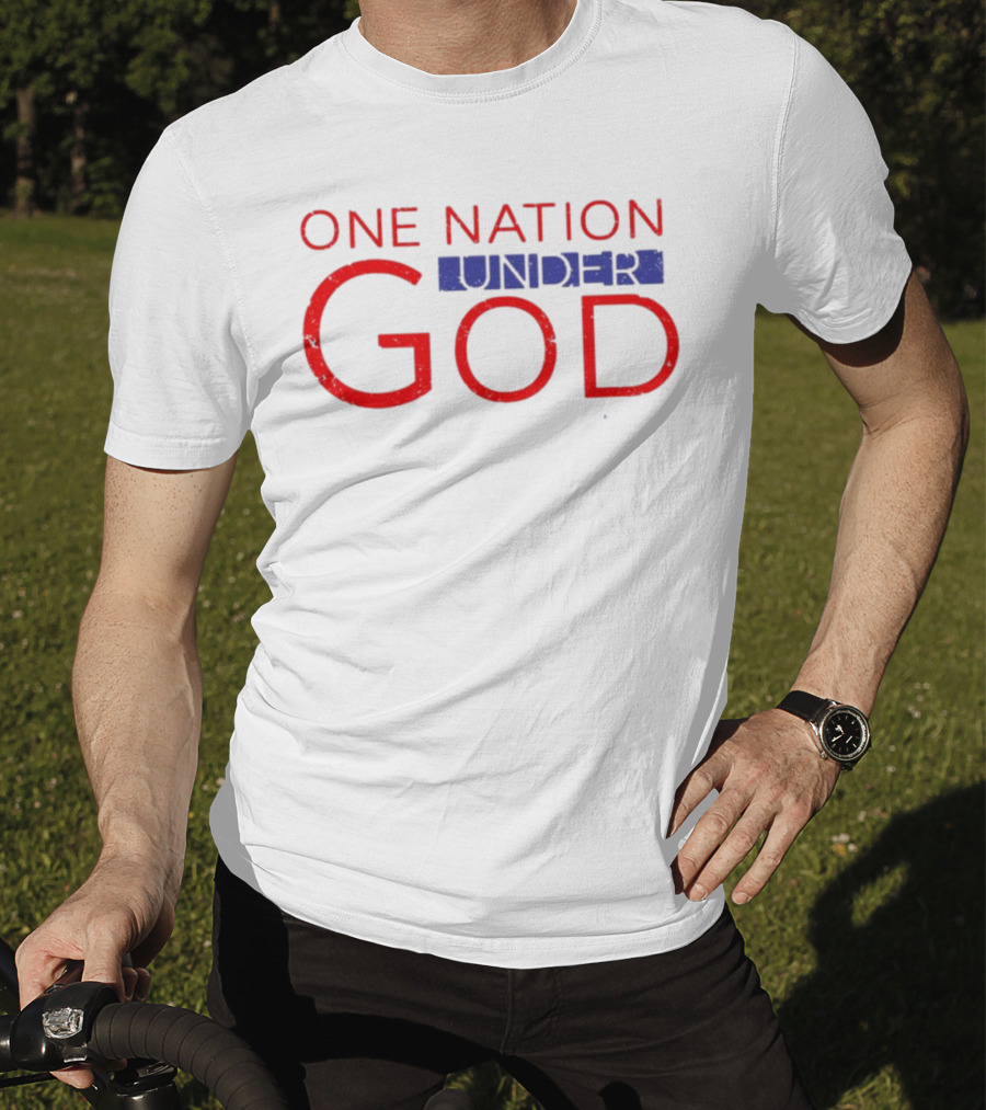 JP Sears One Nation Under God Bold Patriotic Text T-Shirt