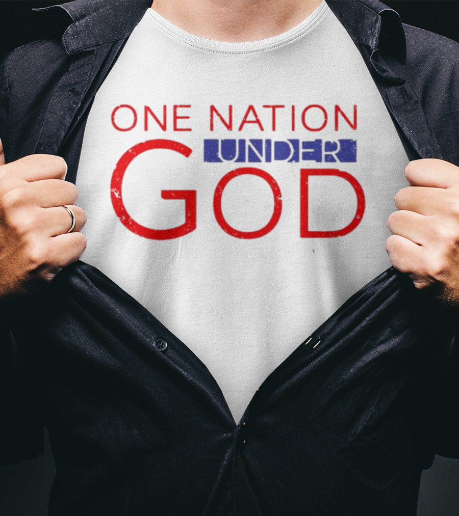 JP Sears One Nation Under God Bold Patriotic Text T-Shirt