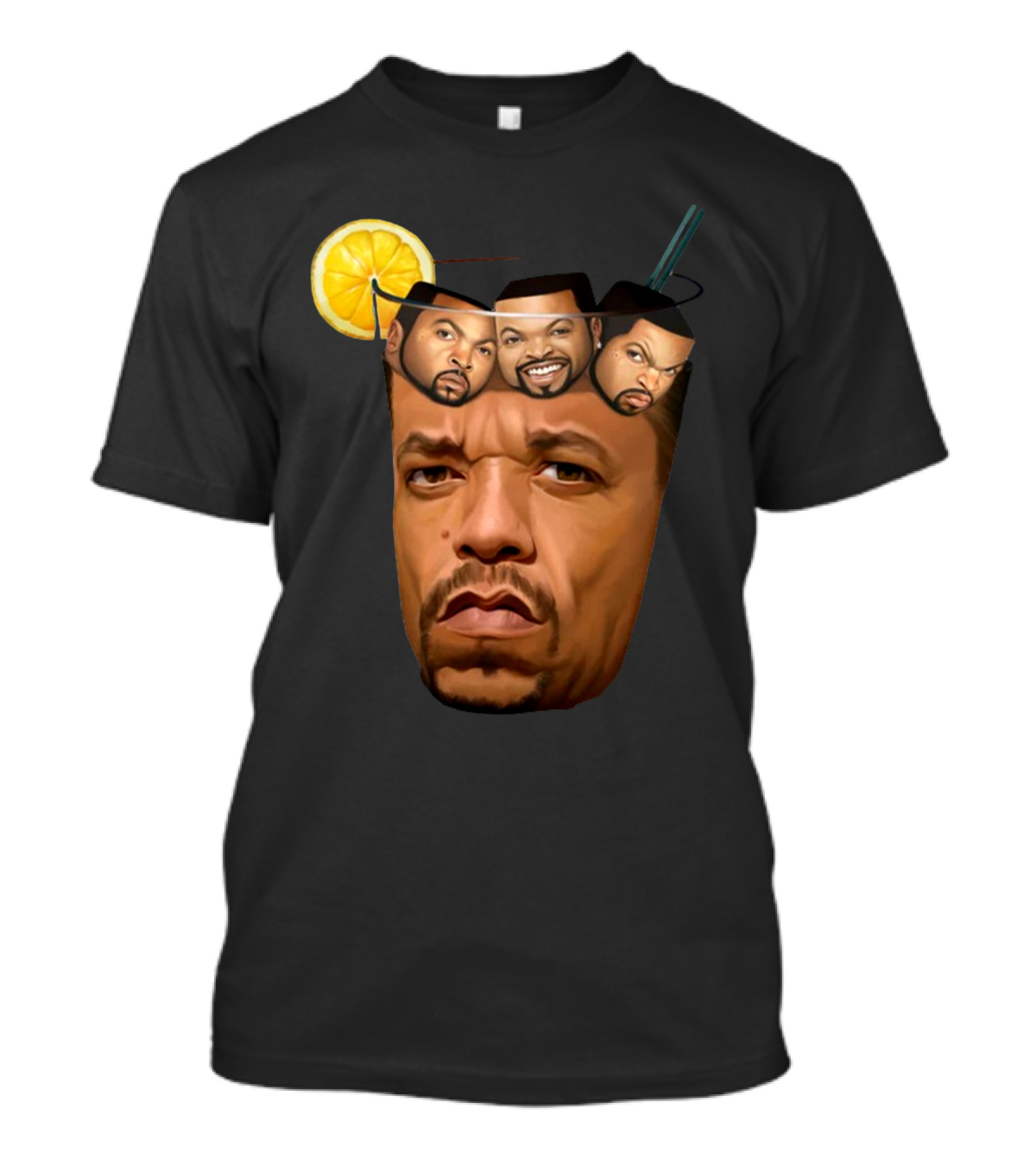 Teefury Got Ice Cube Ice-T Lemon Drink T-Shirt