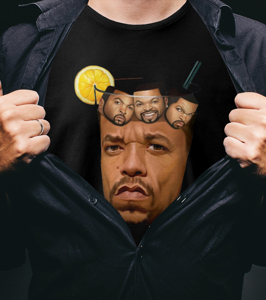 Teefury Got Ice Cube Ice-T Lemon Drink T-Shirt