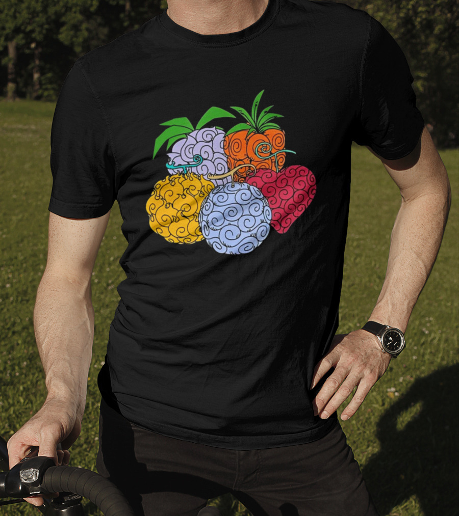 Crunchyroll One Piece Devil Fruits Colorful Collection T-Shirt