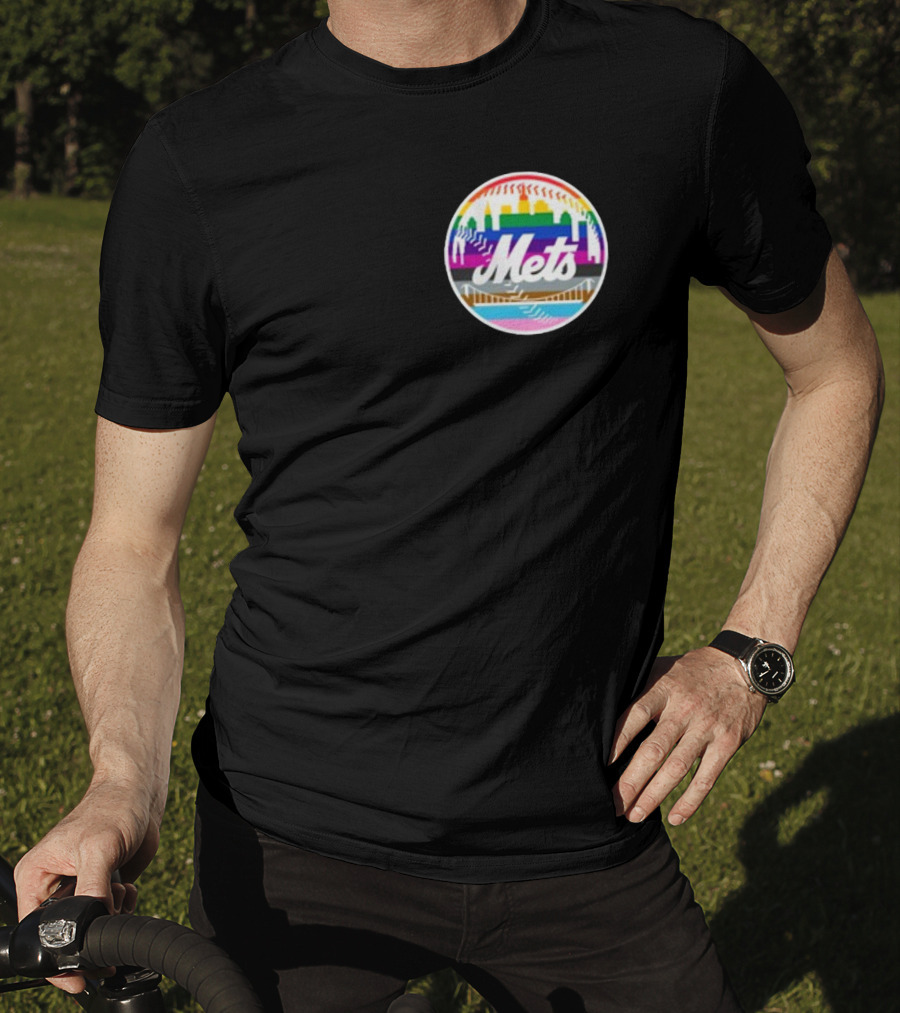 Tia Alex New York Mets Rainbow Pride T-Shirt