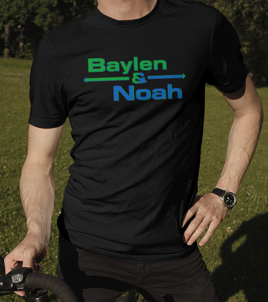 Baylenlevine Baylen And Noah Arrows Green Blue T-Shirt