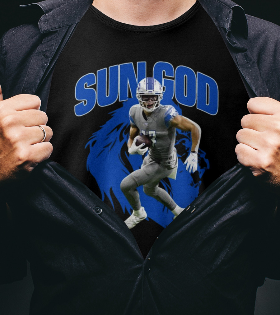 Prosportszone Amon Ra Sun God Football Lion T-Shirt