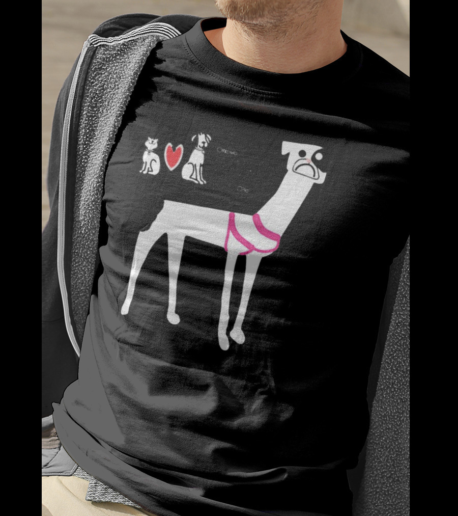 Ottawa Humane Society I'm Saving Dogs With Heart And Cartoon Dog T-Shirt